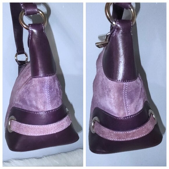 Bally suede/leather shoulder bag EUC - Picture 5 of 8